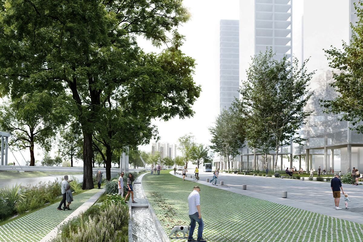 “Agua” pone a este elemento como eje central de su propuesta, para una infraestructura verde en escalas media y micro.