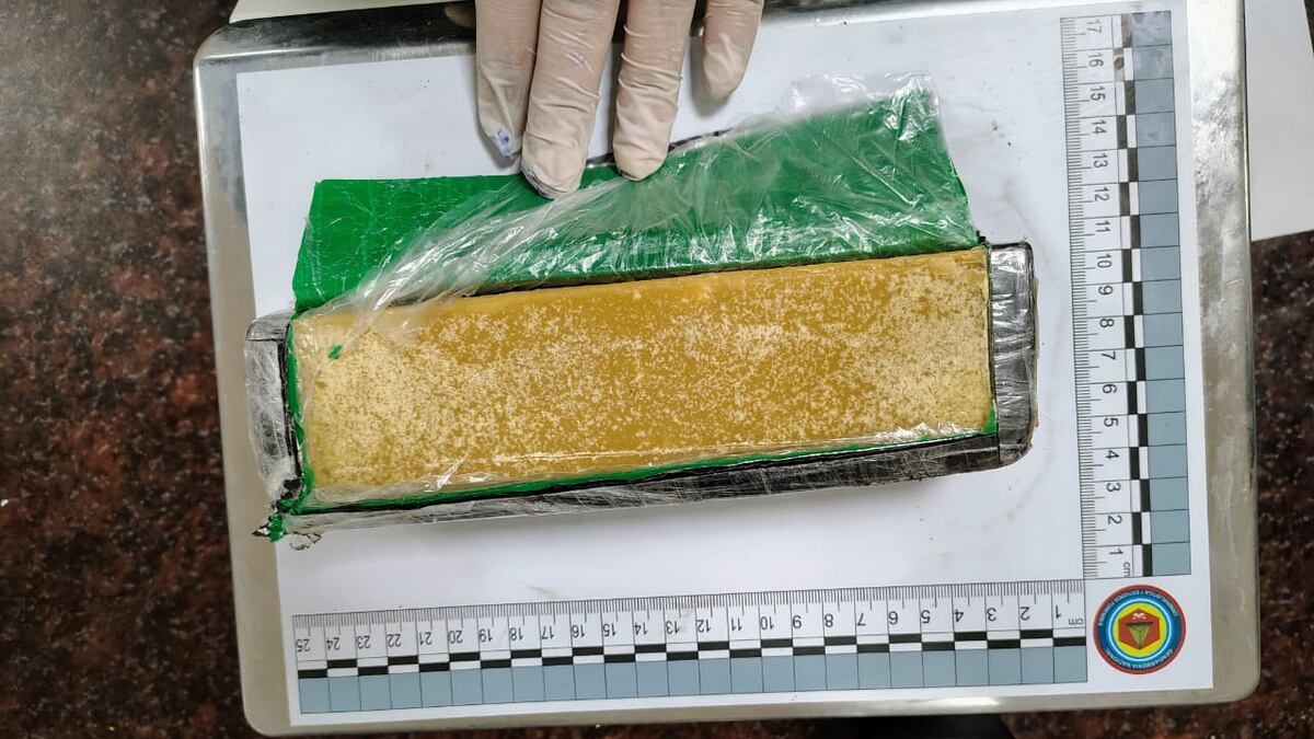 La droga secuestrada. (Gendarmería)