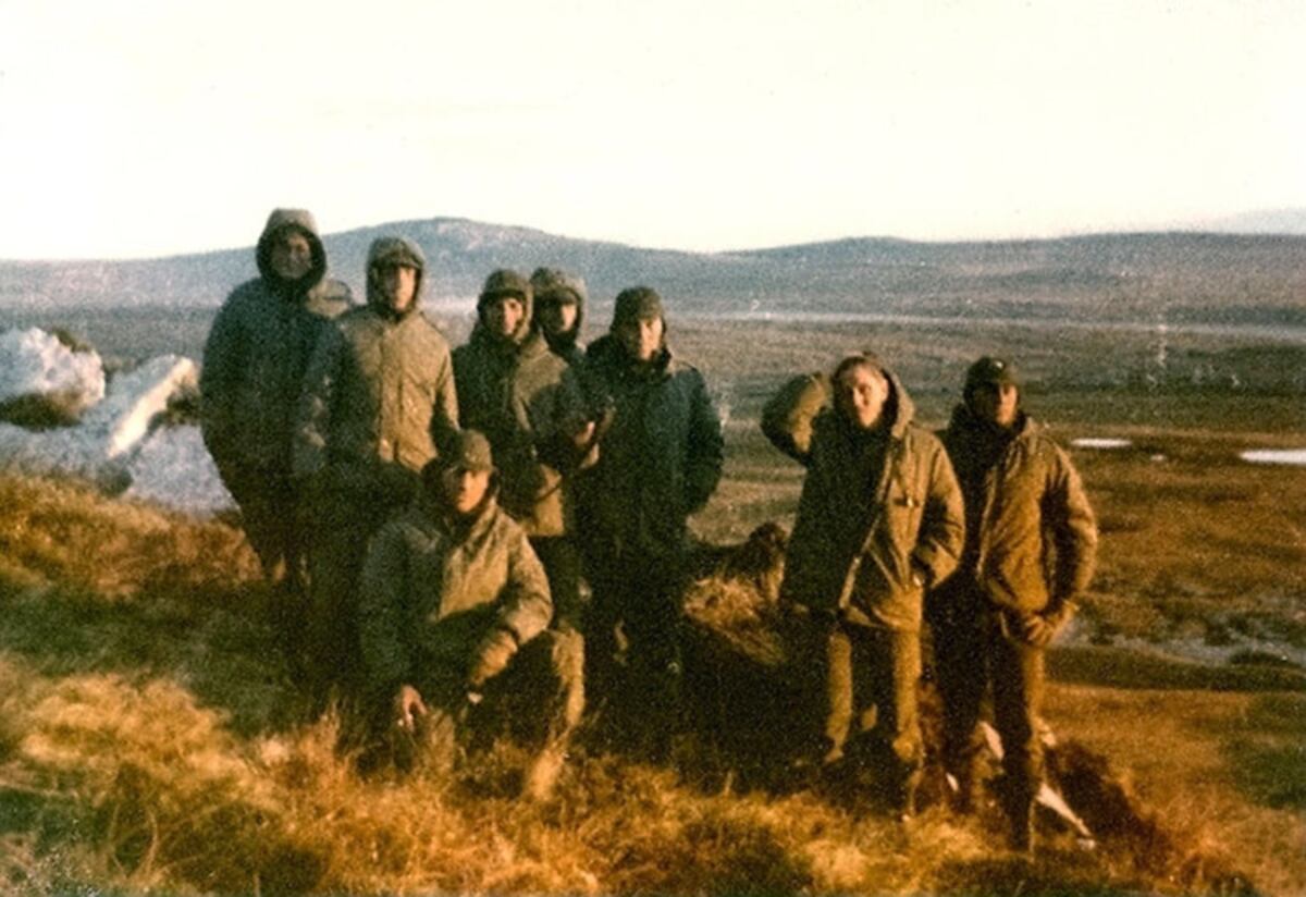 Soldados argentinos en el Monte Dos Hermanas (Fuente: argentina.gob.ar)