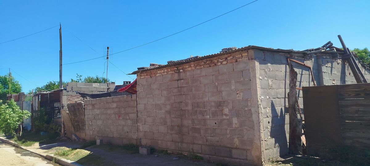 La casa atacada. (Policía)