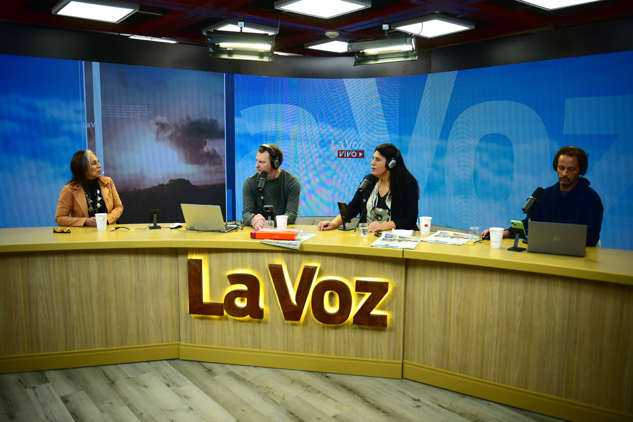 Liliana Montero, Ministra de Desarrollo Humano de Córdoba, en La Voz en Vivo. (Nicolás Bravo / La Voz)