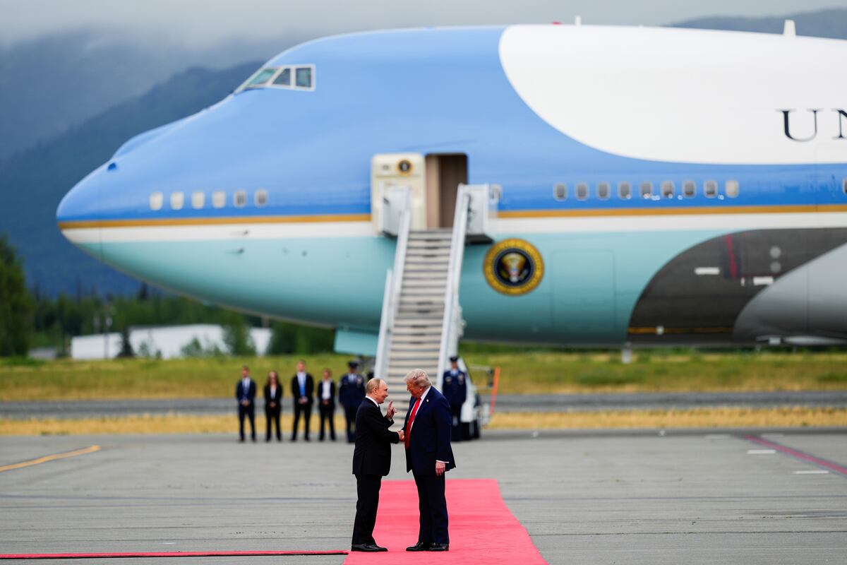 Trump y Putin en Alaska. (AP)