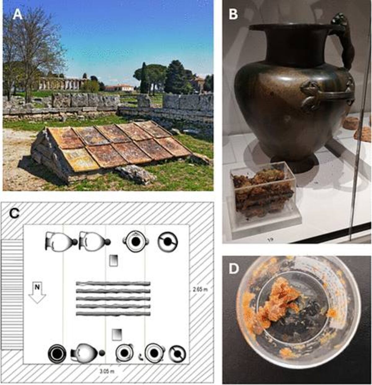 Un grupo de científicos determinó que los restos encontrados en una vasija de 2.500 años es miel. (ACS Publications)