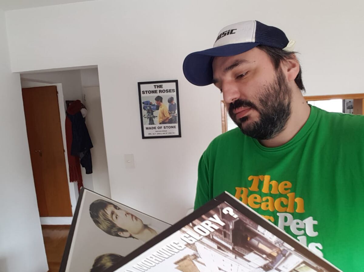 Joaquín Vismara, periodista de rock y fan de Oasis. (Gentileza Joaquín Vismara)