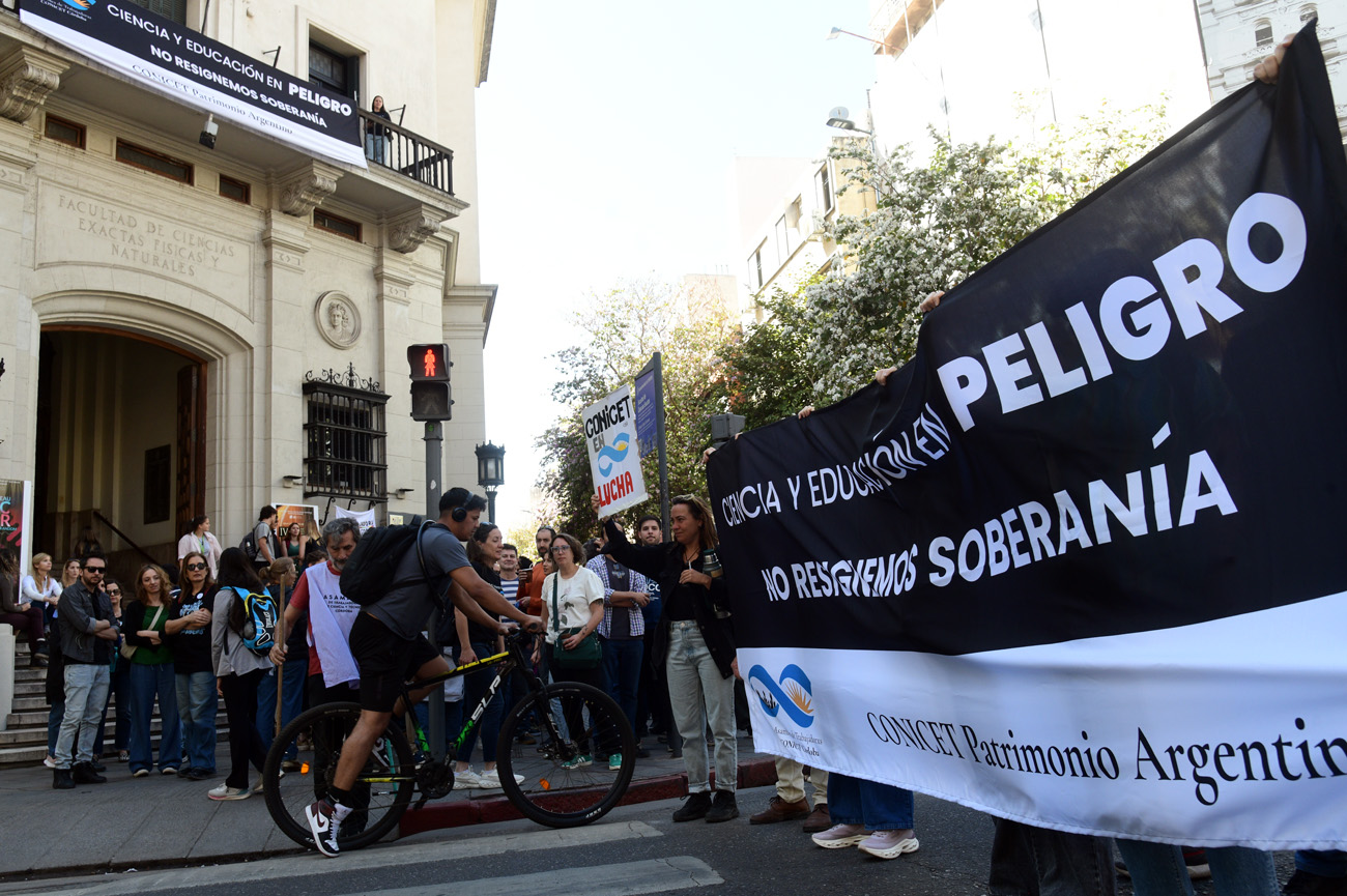 Conicet se moviliza para pedir por la ley de emergencia en ciencia Ramiro Pereyra /La Voz