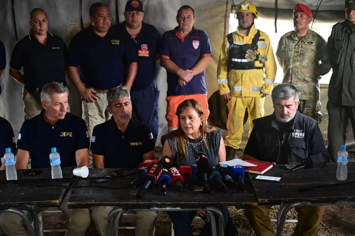 Conferencia de prensa de la fiscal adjunta Bettina Croppi, quien realizó un repaso de la investigación a cuatro días de la desaparición de Lian. (La Voz)