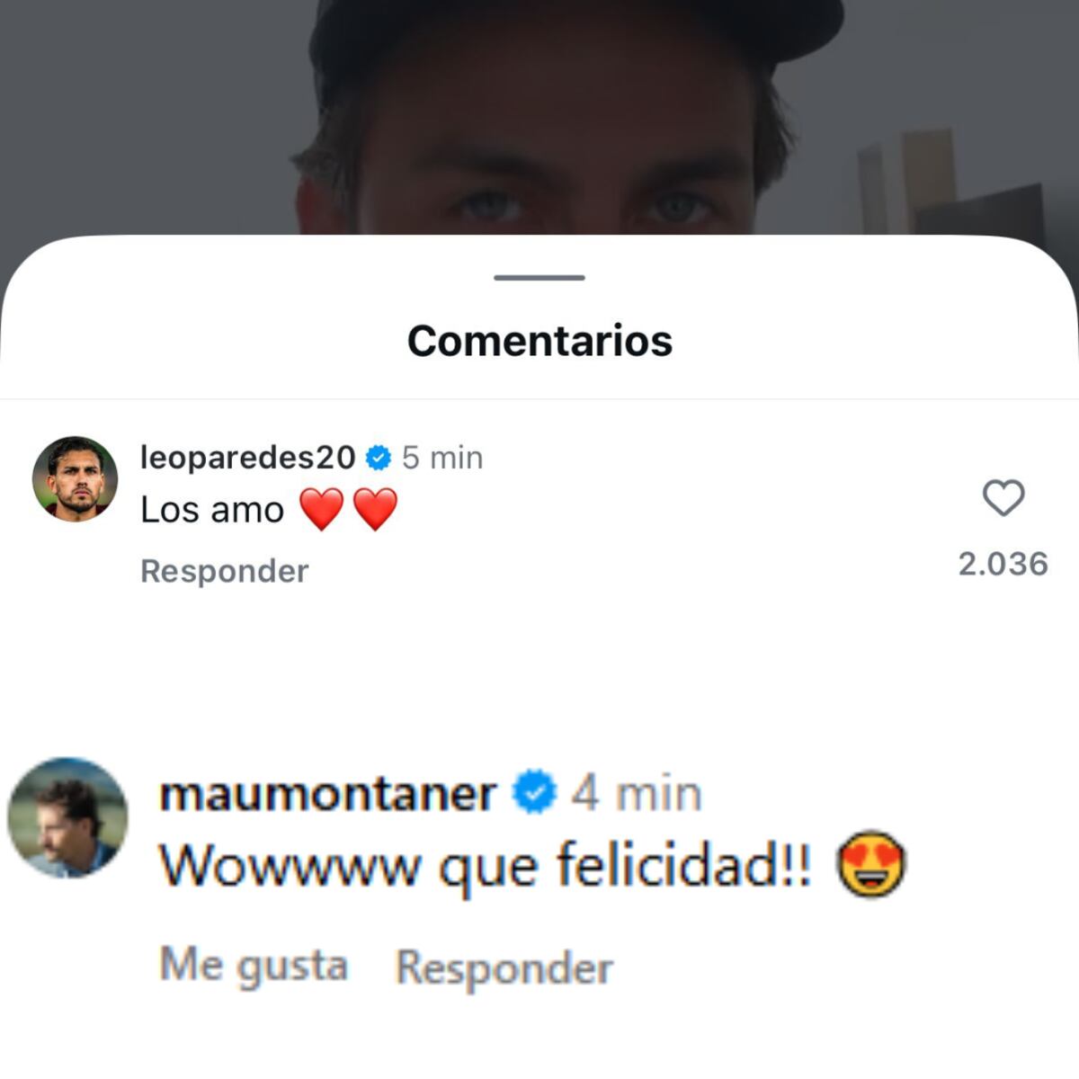comentarios de famosos en el posteo de dybala y oriana