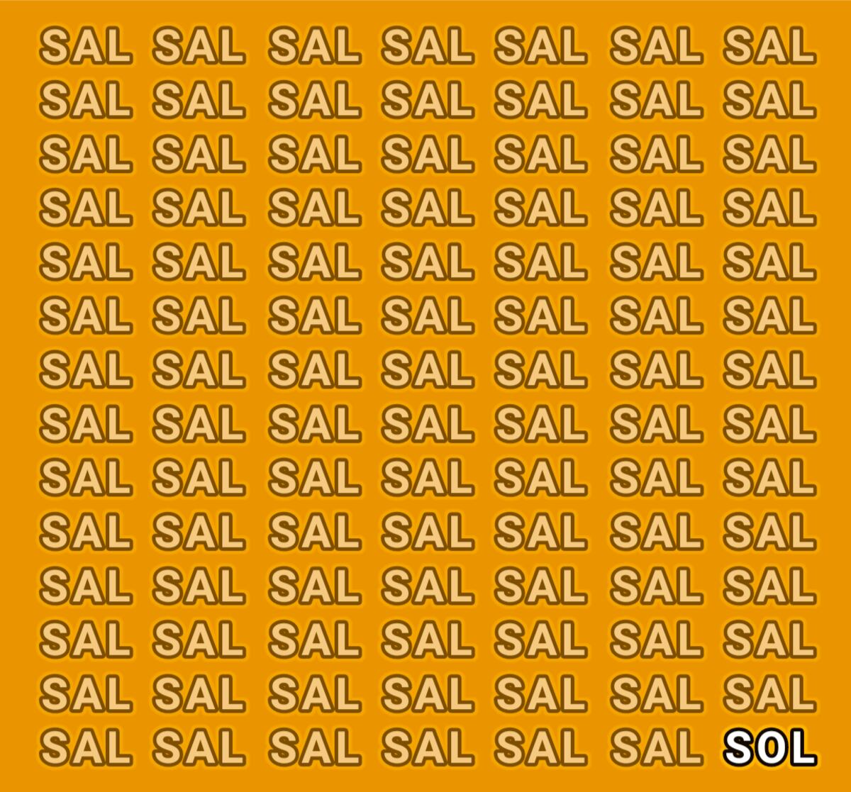 La solución del acertijo.