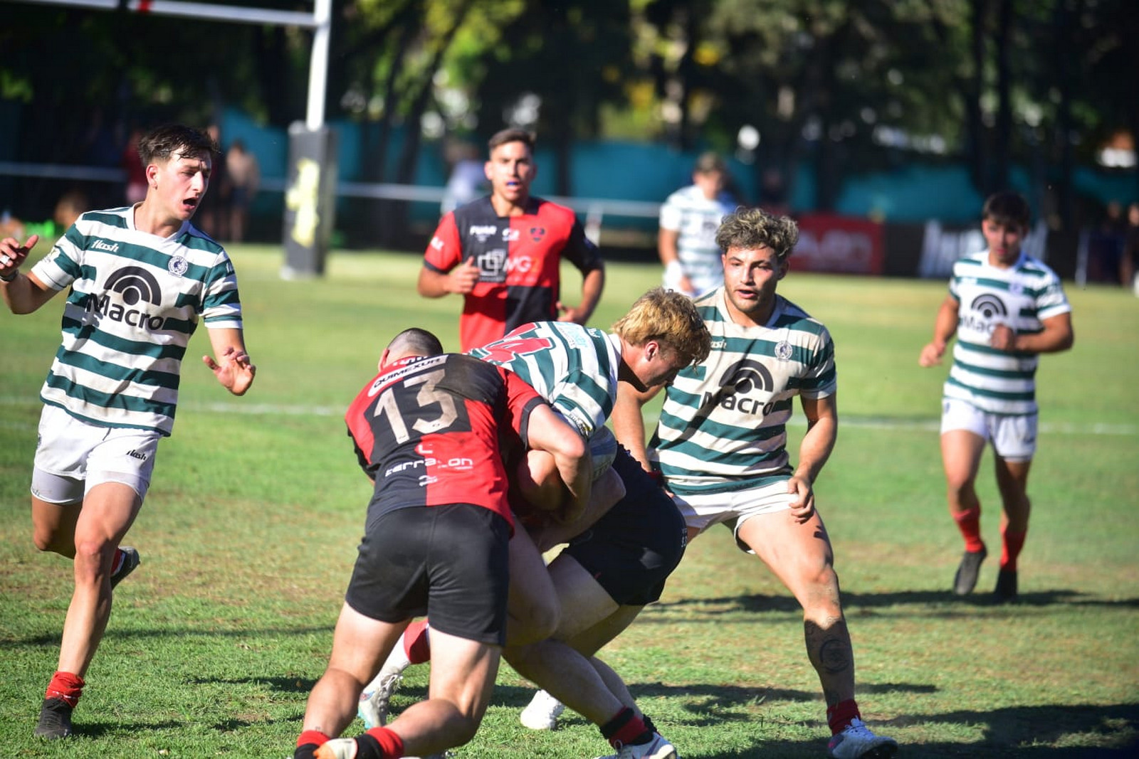 Rugby. Córdoba Athletic contra Jockey Club de Rosario. (José Gabriel Hernández / La Voz)