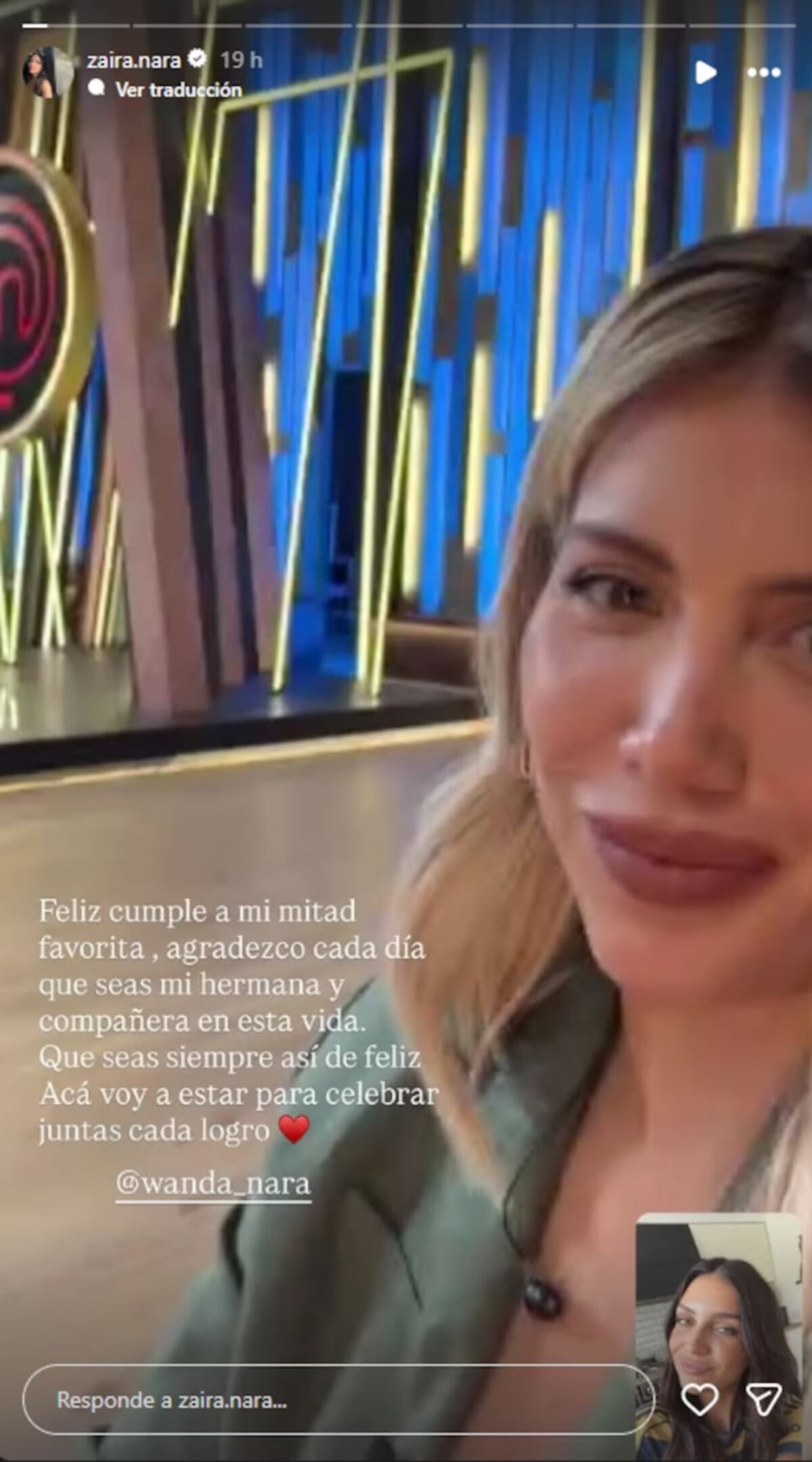 Zaira Nara sorprendió a Wanda en su cumpleaños con un anillo simbólico