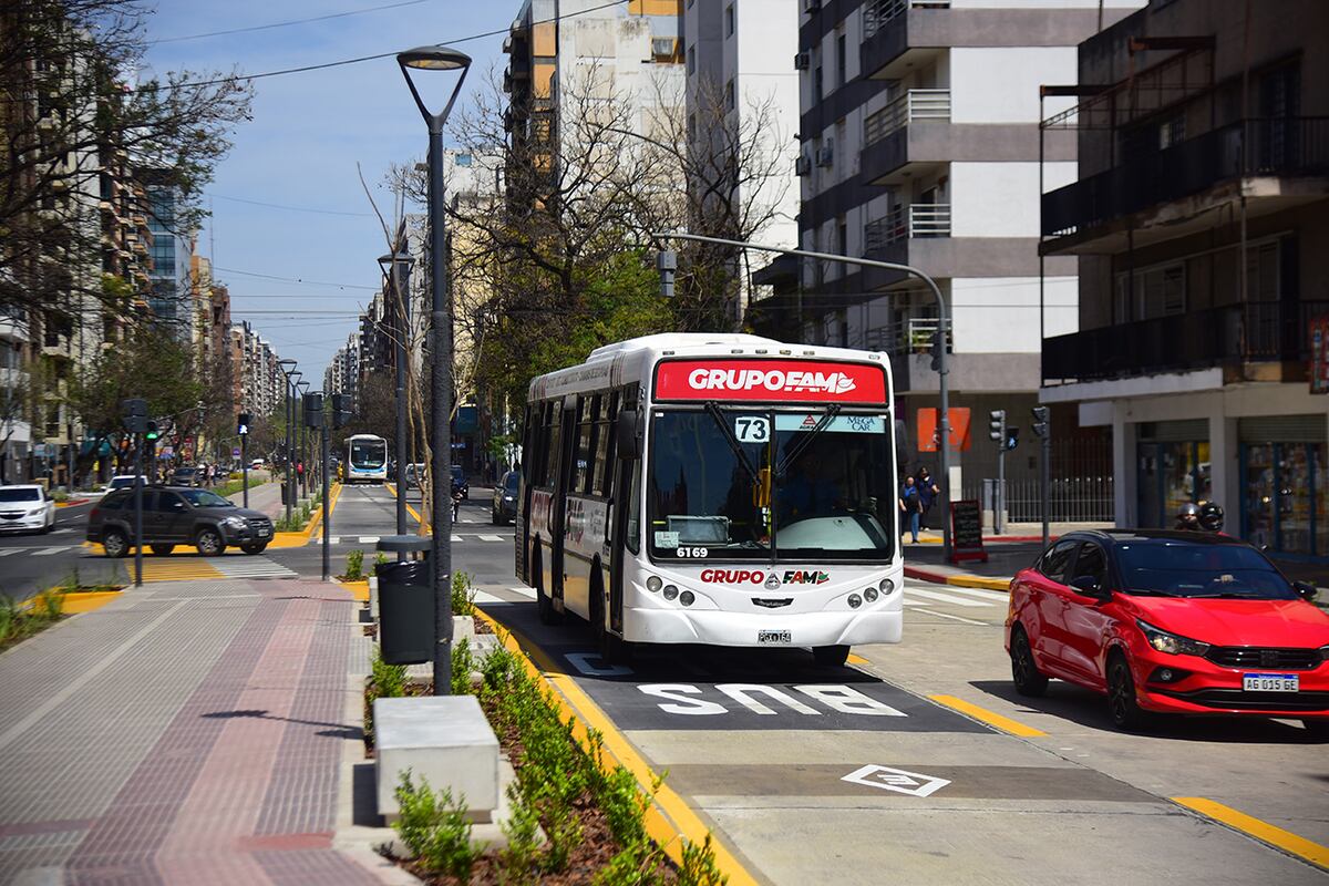 Habilitan nuevo tramo de la bulevarización en avenida Maipú, entre Olmos y Sarmiento. (Pedro Castillo / La Voz)
