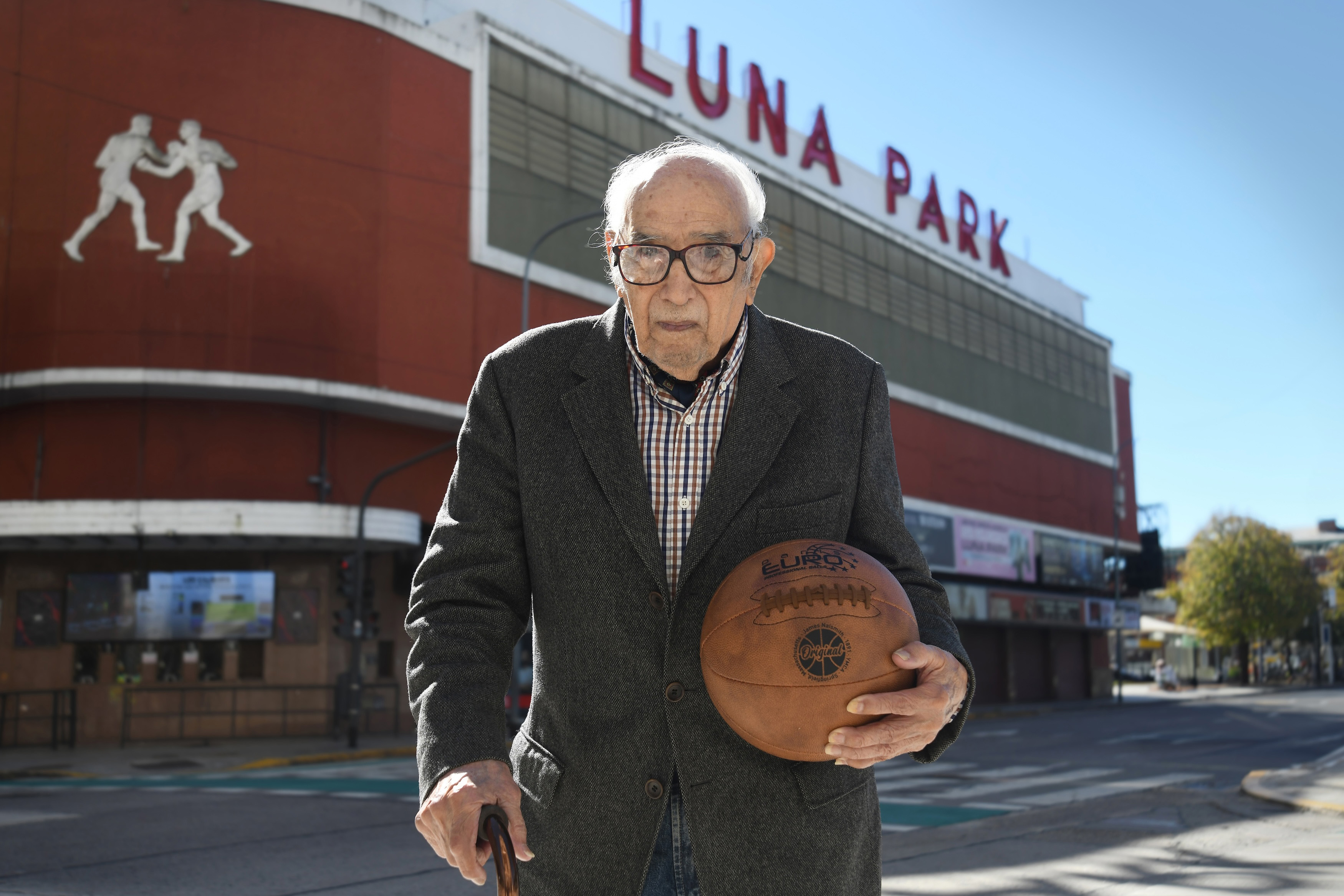 El año pasado, cuando volvió al Luna Park, el estadio de la consagración en 1950. (Gentileza)