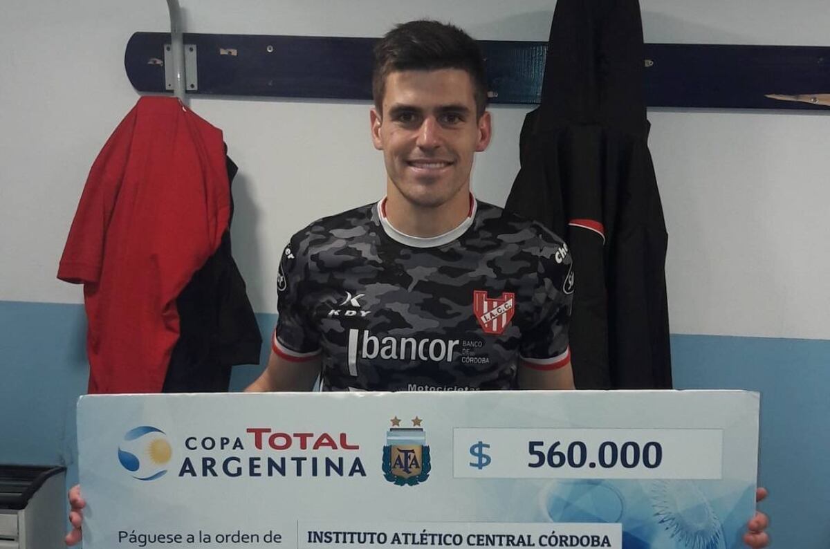 El zaguero Pablo Mattalía en su etapa en Instituto, donde llegó a debutar profesionalmente. (Gentileza Pablo Mattalía).