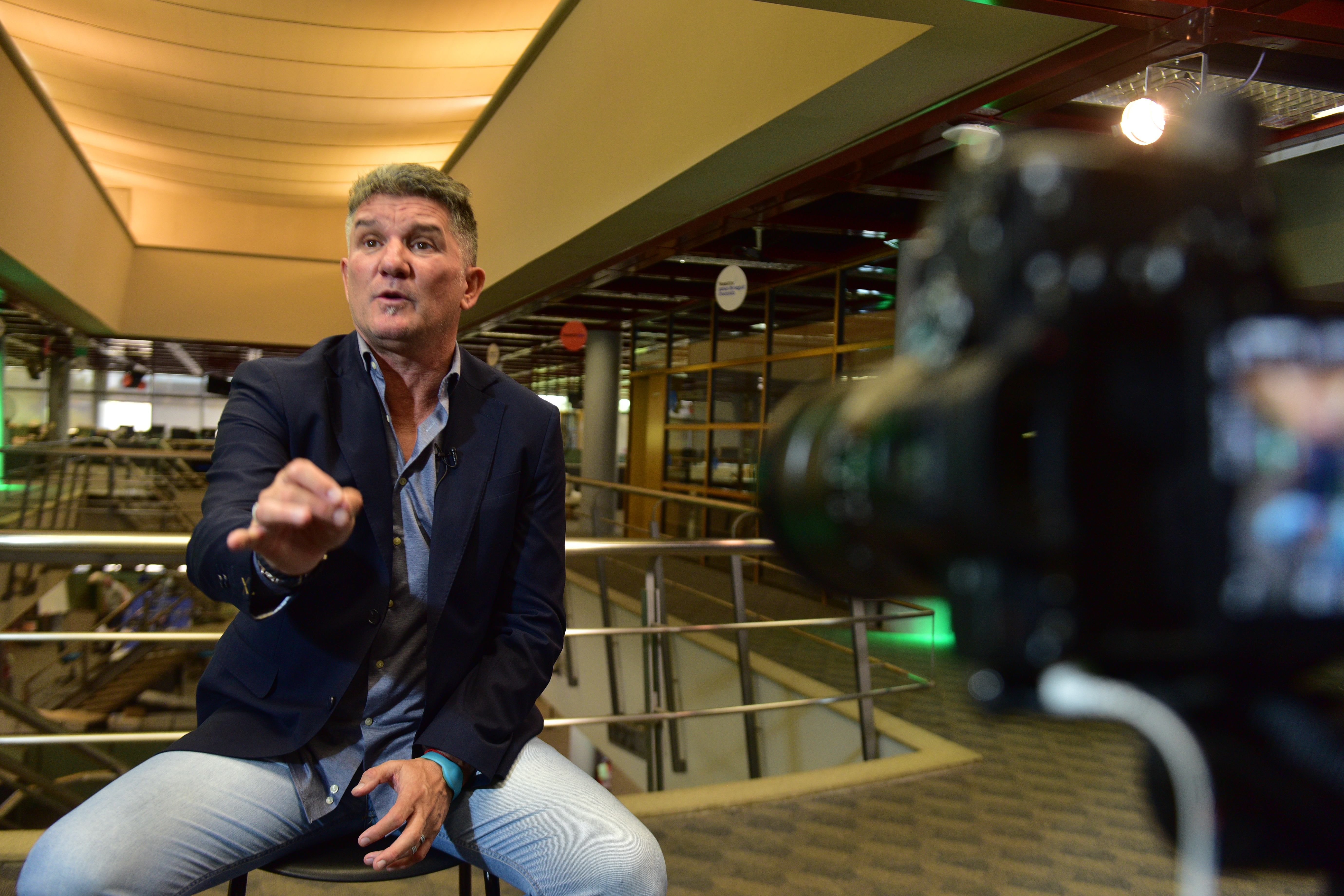 Luis Fabián Artime, presidente de Belgrano, habló sobre el presente y el futuro del club. (José Gabriel Hernández / La Voz)