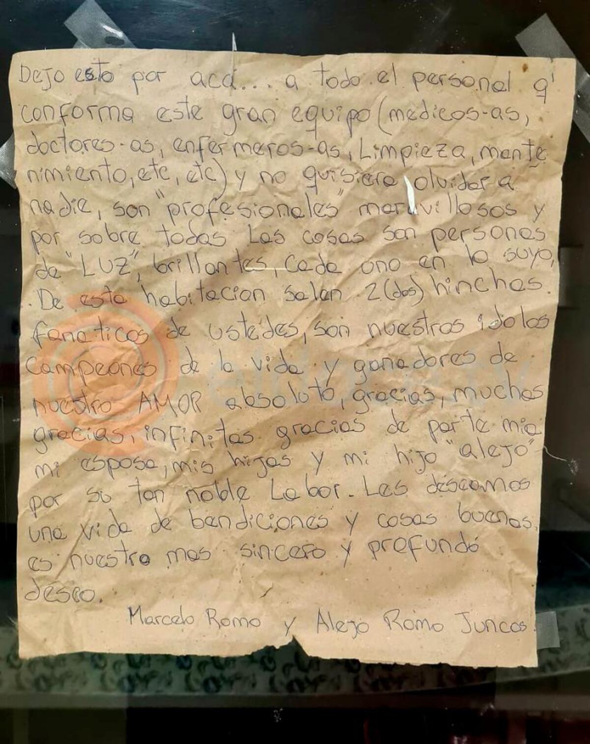 Carta. Que escribió un papá para agradecerles a los trabajadores del Hospital de Niños por salvarle la vida a su hijo (El Doce).