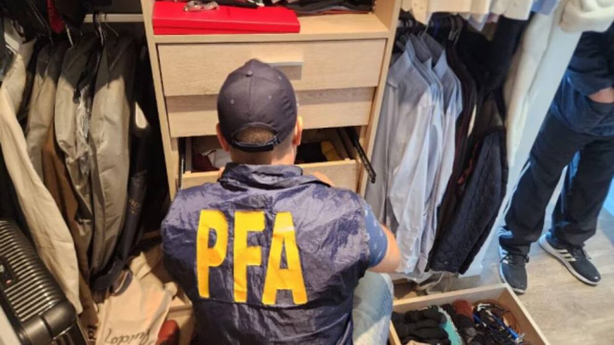 Lo encontrado en el departamento de Ornella Calvete. (Infobae)