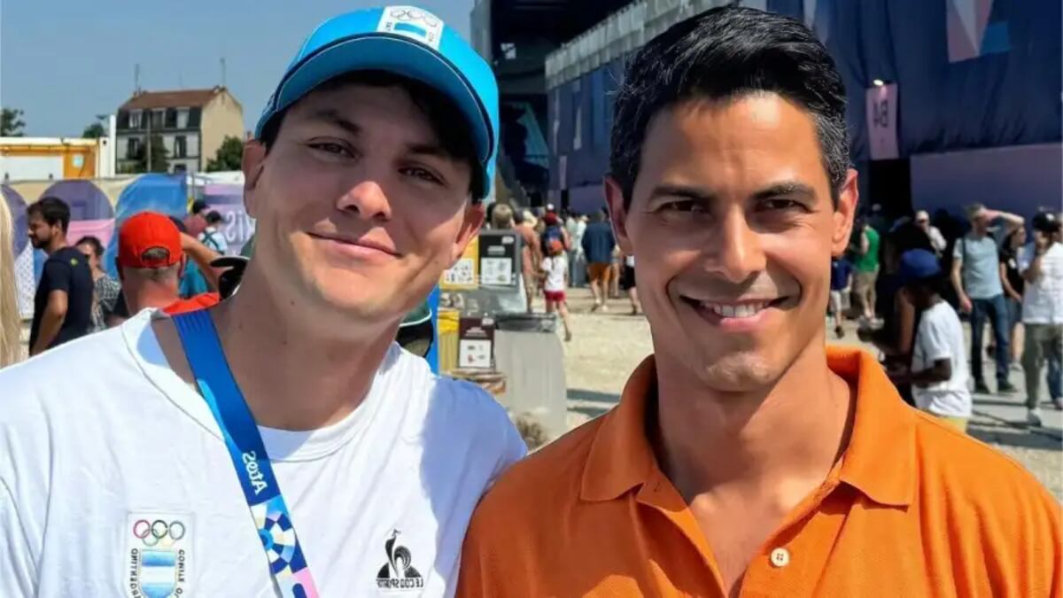 Nicolás Keenan y su pareja Rob Jetten, quien podría ser el próximo primer ministro de Países Bajos.