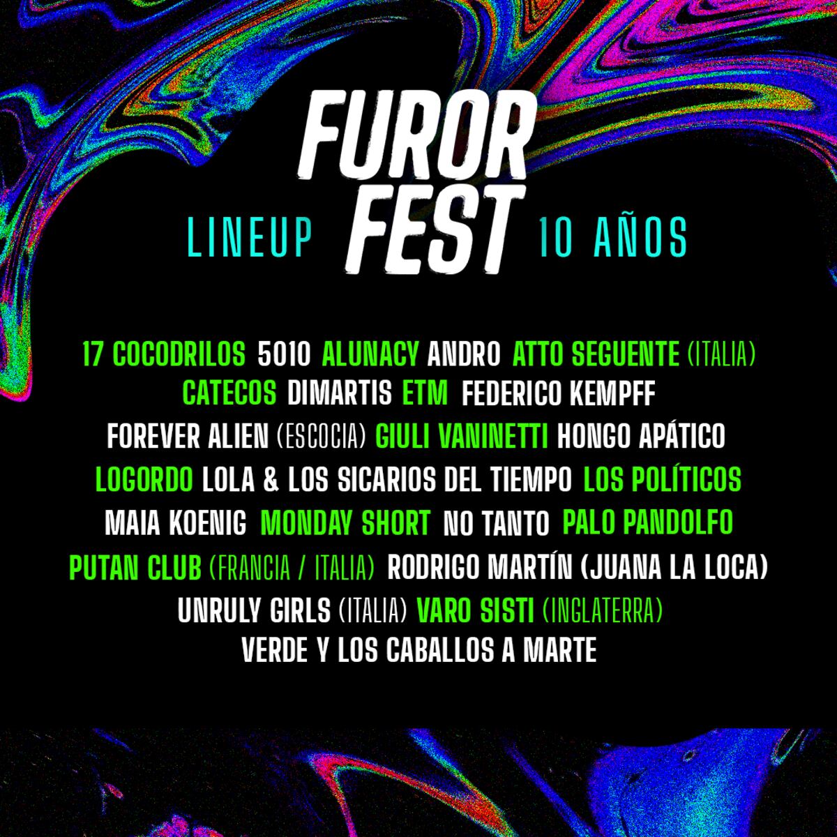 E flyer de Furor Fest, con la participación especial de Palo Pandolfo. (Prensa Furor Fest)