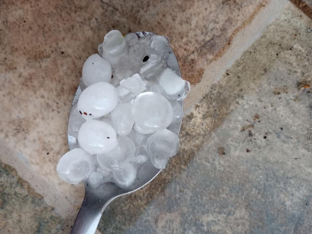 Sorpresiva tormenta en la localidad de Paravachasca. (FmEspacio Villa Gral Belgrano)