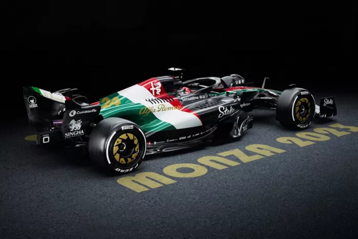 Alfa Romeo y su decorado especial para el Gran Premio de Monza. (Prensa Alfa Romeo)