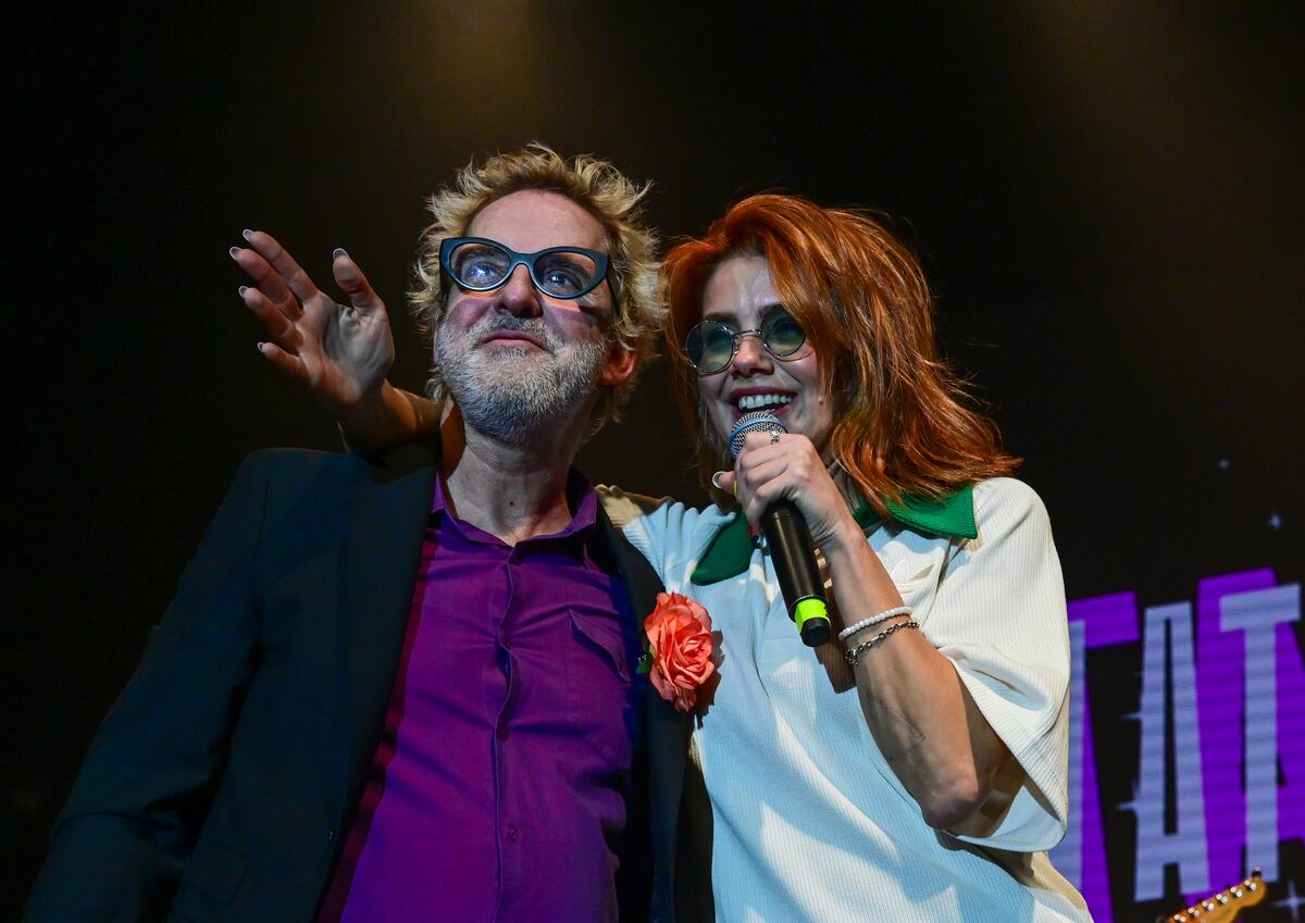 Mex Urtizberea junto a Natalie Pérez en la Fiesta Fa. (Foto: Kaloian)