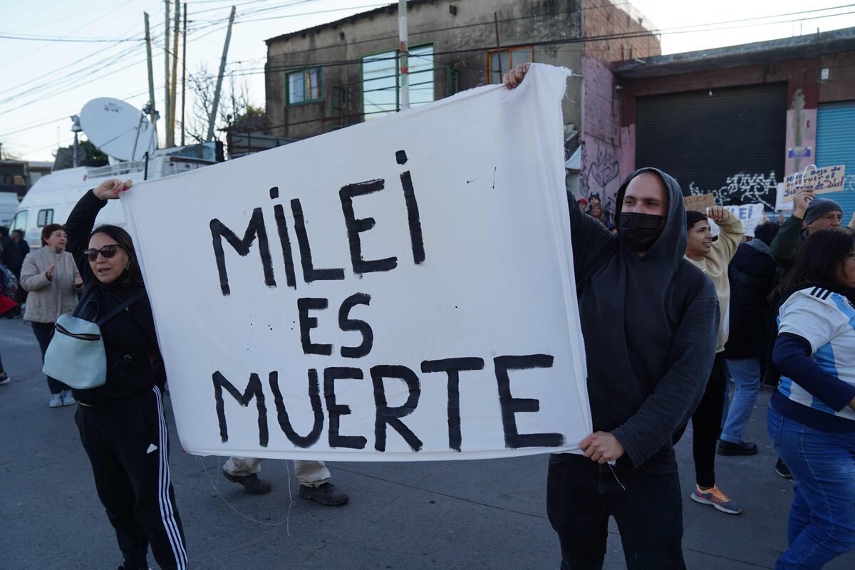 Moreno. El cierre de campaña de La Libertad Avanza con la participación de Javier Milei. (Gentileza Clarín)