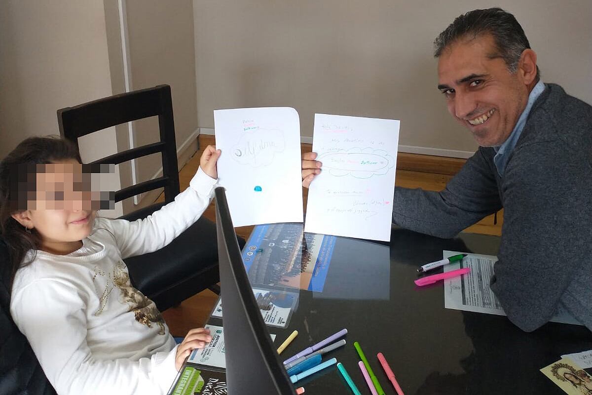 Huinca Renancó. Final feliz para la pequeña “D”, de seis años (Gentileza Juzgado de Niñez).