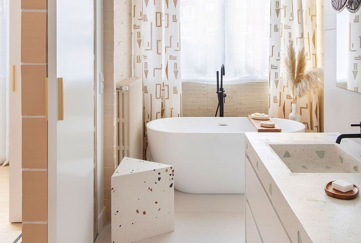 Un pie de bañera hace la diferencia. @Pinterst