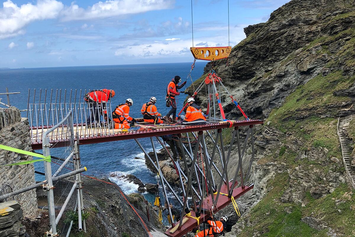 Registro de un momento de la obra de ingeniería civil patrimonial más importante de los últimos años de Inglaterra.