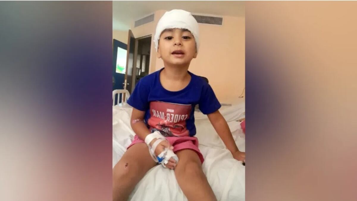 Río Cuarto. El nene se recupera en el hospital (Puntal).