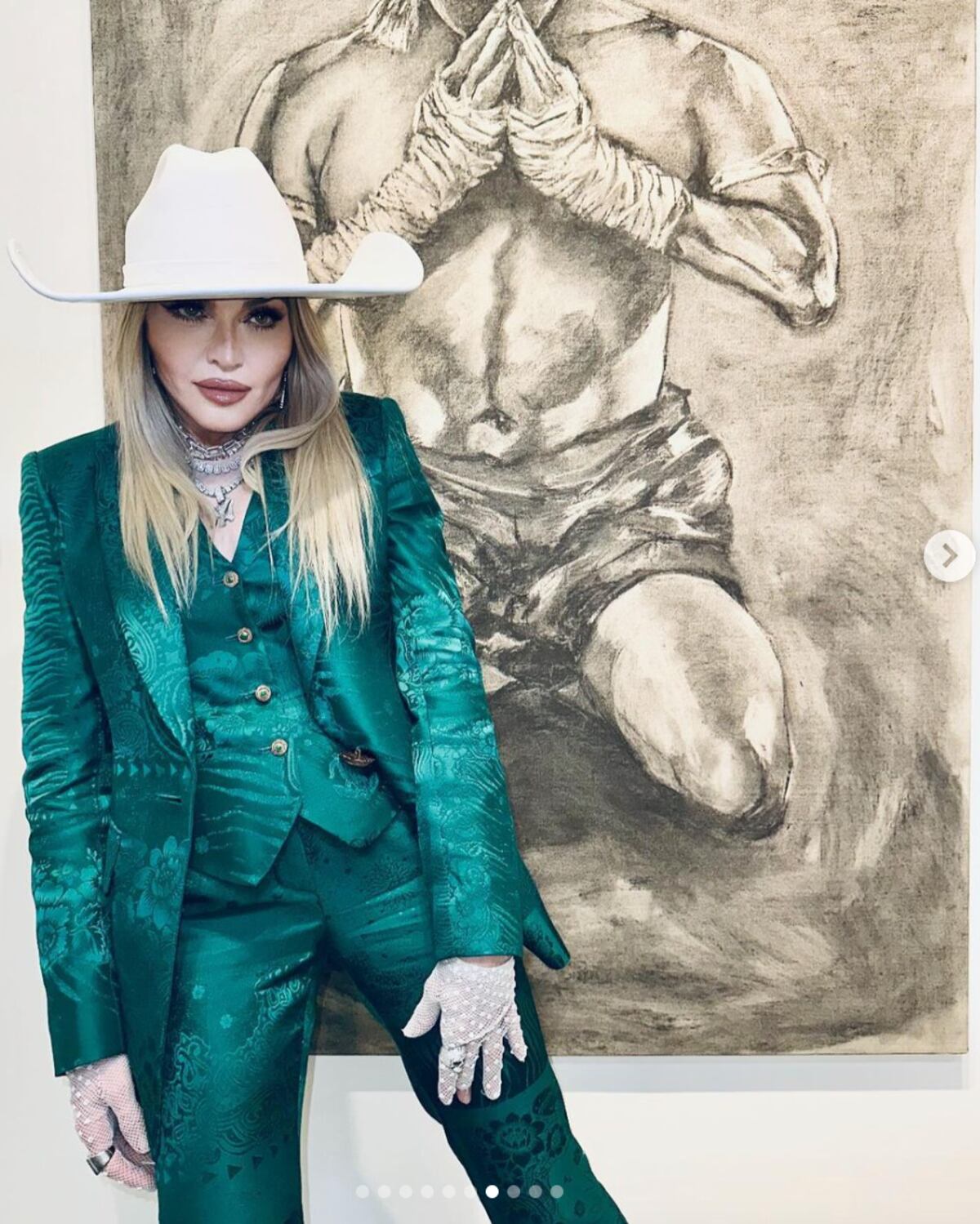 Madonna vestida de Roberto Cavalli. (Foto: Instagram de Madonna)