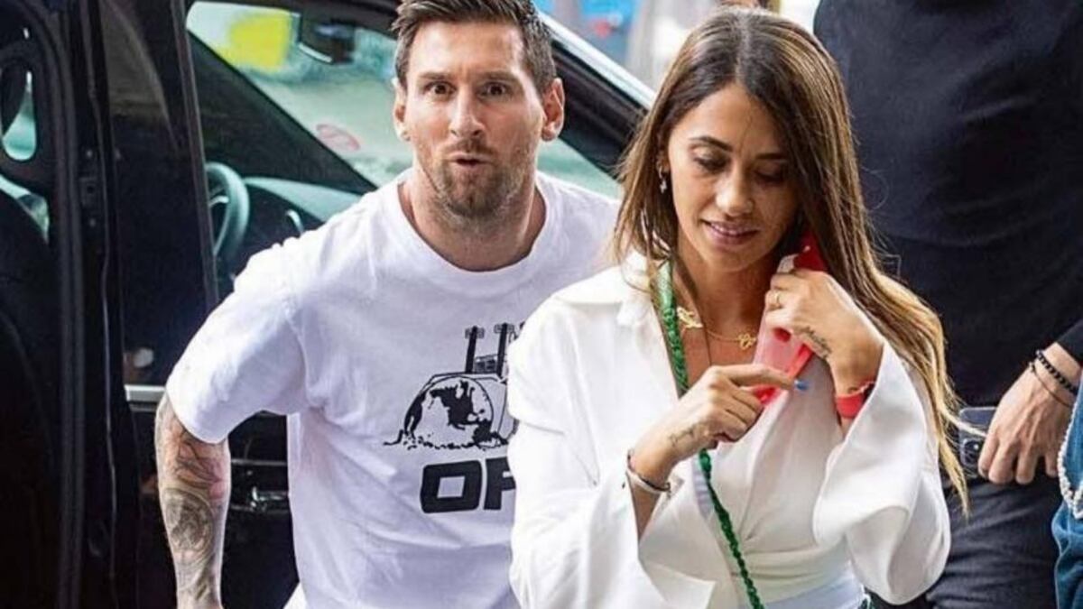 Antonela y Lionel Messi