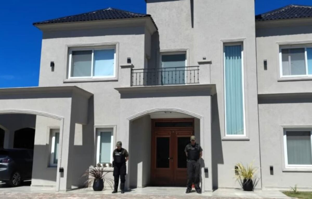 La casa del presunto lider de la red de lavado de dinero. (Gentileza)