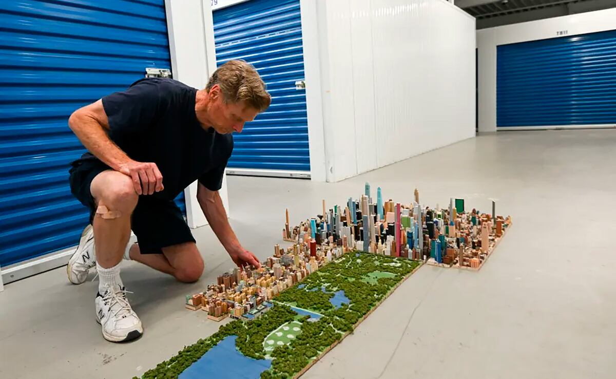 Joe Macken construyó una réplica de la ciudad de New York.