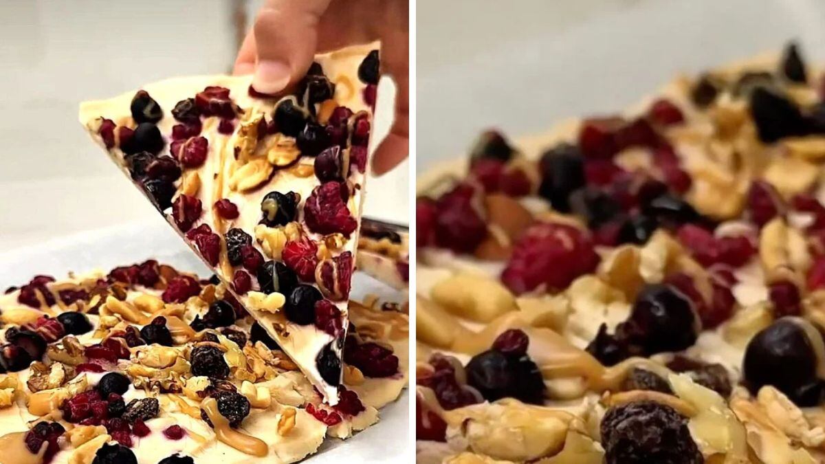 Aprendé a preparar un delicioso turrón helado saludable.
