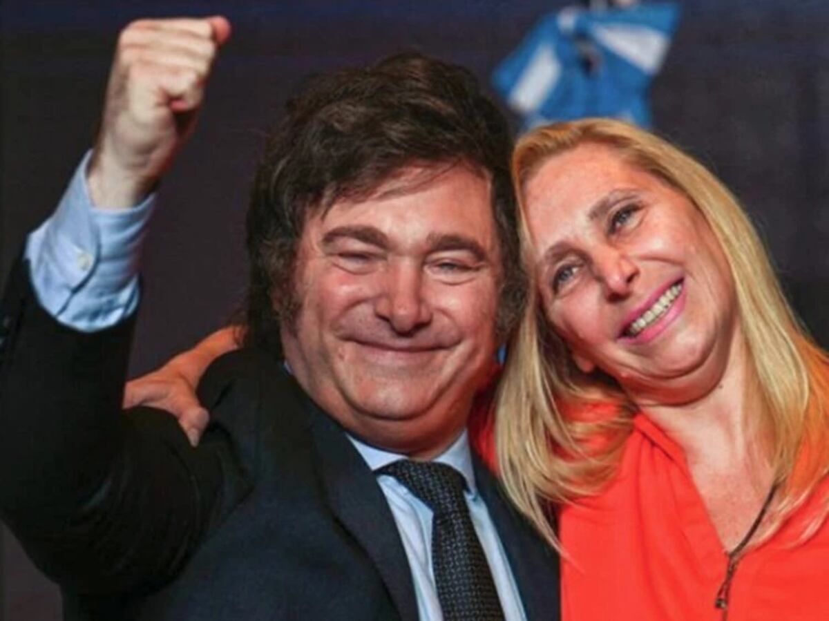 Javier Milei y su hermana Karina. (La Voz)