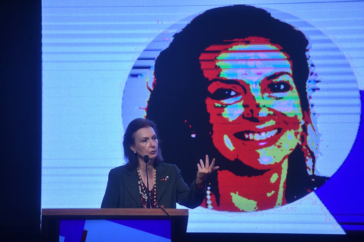 Diana Mondino, presidenta del Banco Roela. Proyectar Córdoba. (Pedro Castillo / La Voz)