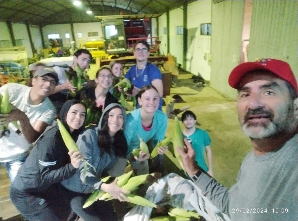 Río Cuarto. Primera chocleada solidaria en la UNRC (Gentileza Facultad de Agronomía y Veterinaria).