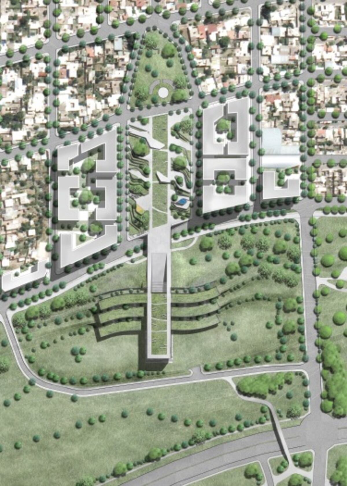 La tesis plantea la construcción de un "parque escuela" en la zona este de la ciudad de Córdoba. (La Voz).