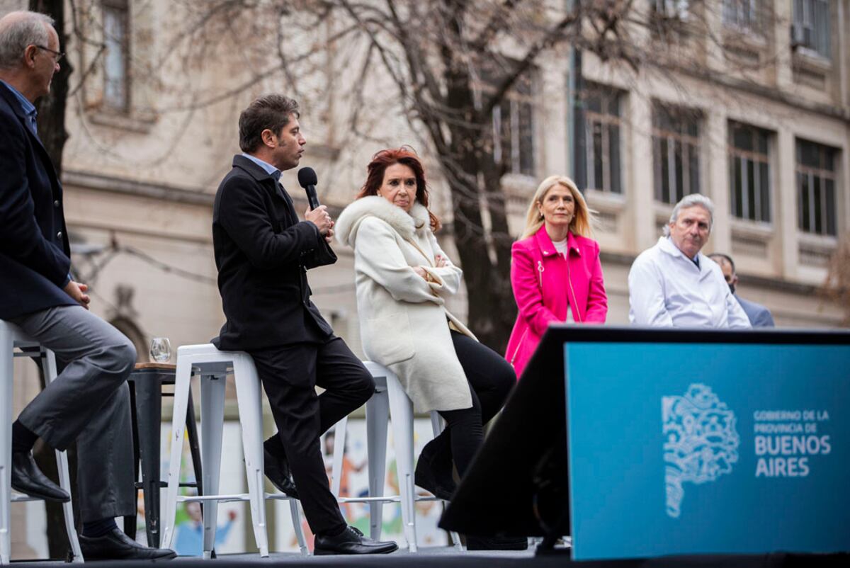 14 de junio de 2021. El Gobernador de la provincia de Buenos Aires, Axel Kicillof, inauguro obras en el hospital Ludovica de La Plata con la presencia de la vicepresidenta Cristina Fernandez de Kirchner
Foto: Mariano Sanda