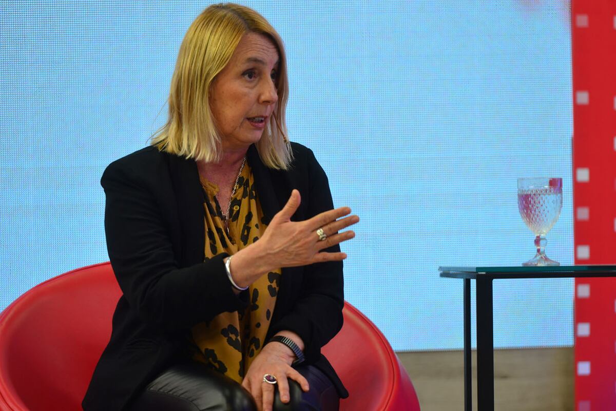 La Libertad Avanza: la diputada María Cecilia Ibáñez en el programa Voz y Voto. (Nicolás Bravo / La Voz)