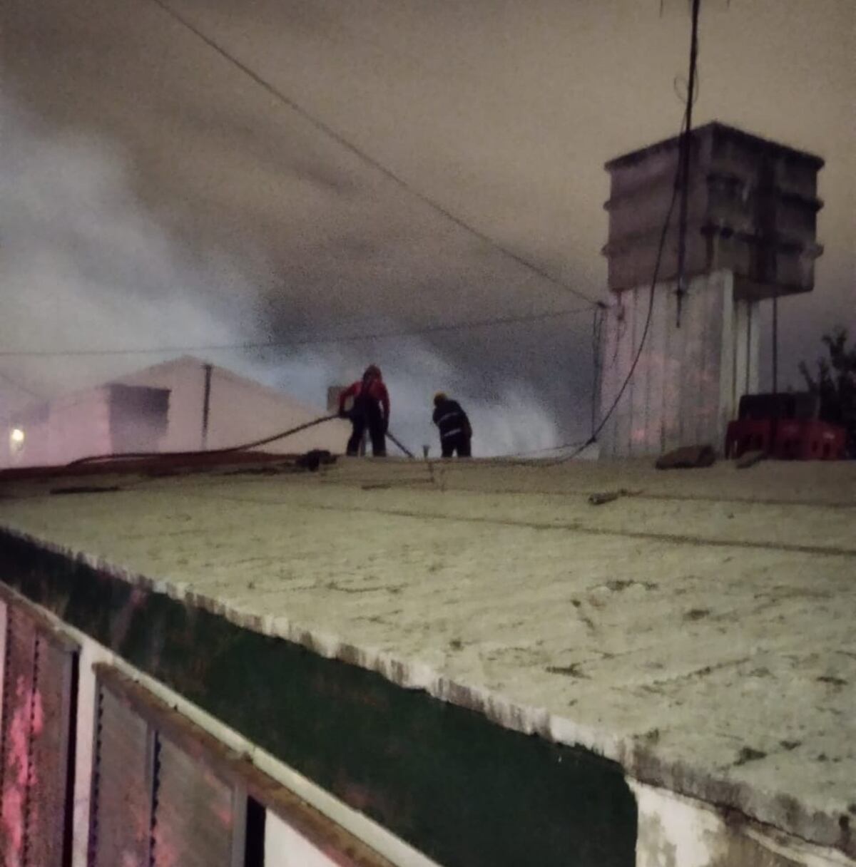Incendio en una casa de Quebrada de las Rosas. (Policía)