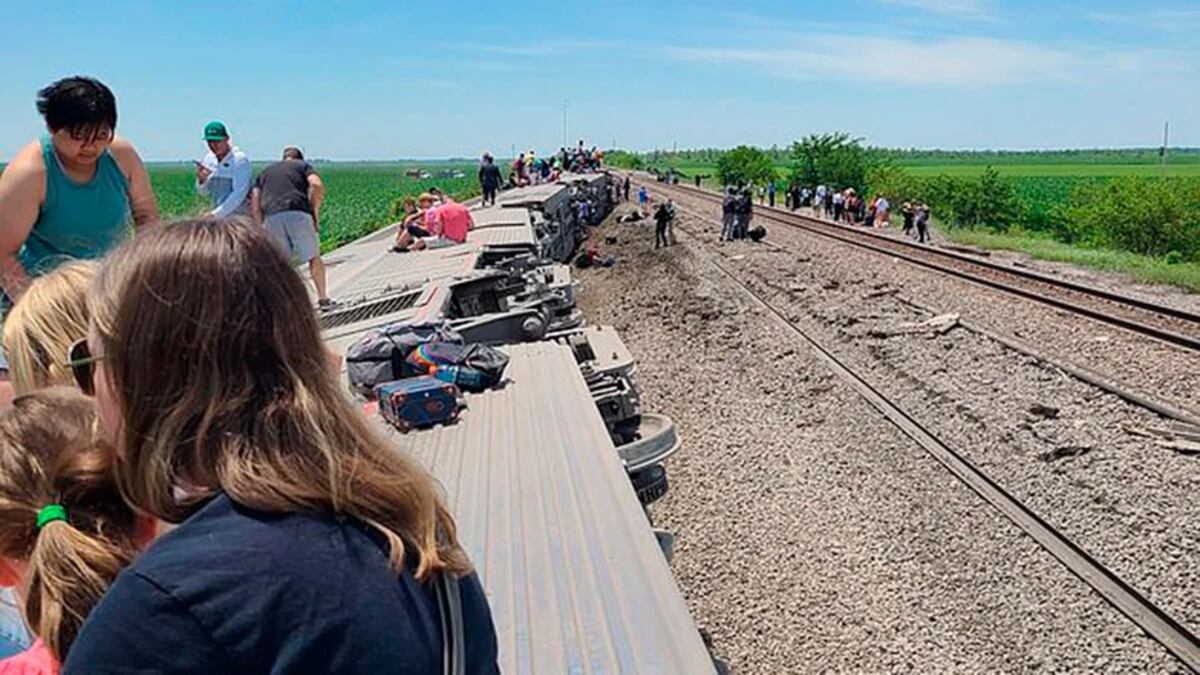El tren de Amtrak viajaba de Los Ángeles a Chicago. (Gentileza)