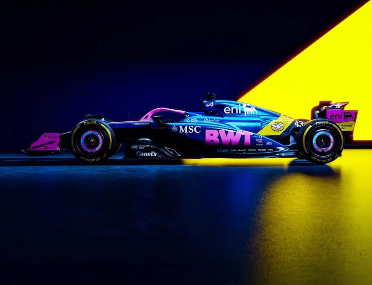 Franco Colapinto se prepara para el GP de Estados Unidos, con un nuevo diseño en su Alpine. (Gentileza)