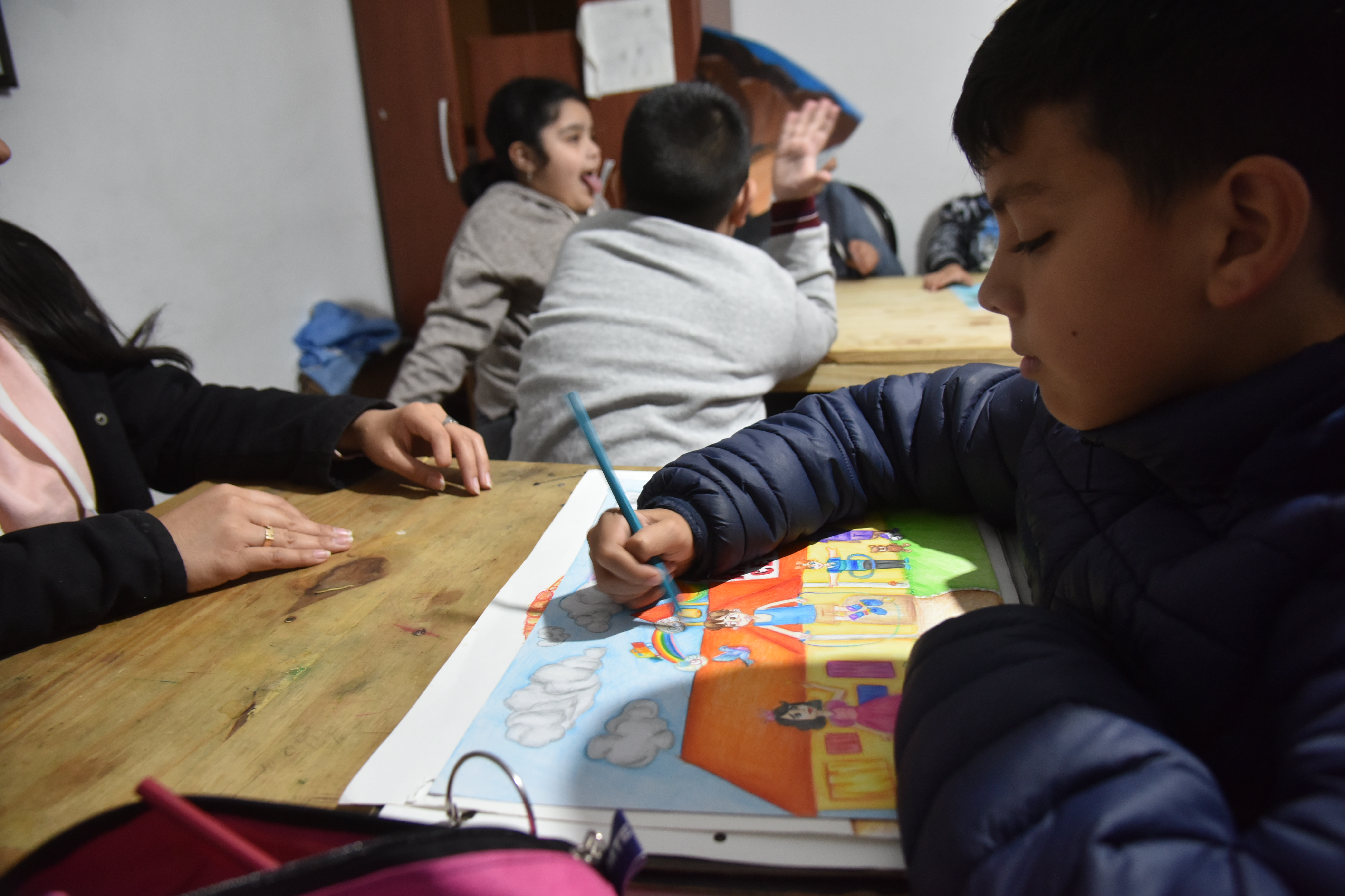 Del cuento participan en total 14 alumnos de Rafal de los distintos cursos que dicta en la ciudad de Córdoba (LaVoz/Javier Ferreyra).