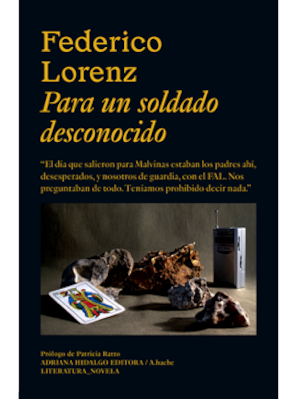 "Para un soldado desconocido", de Federico Lorenz (Editorial Adriana Hidalgo)