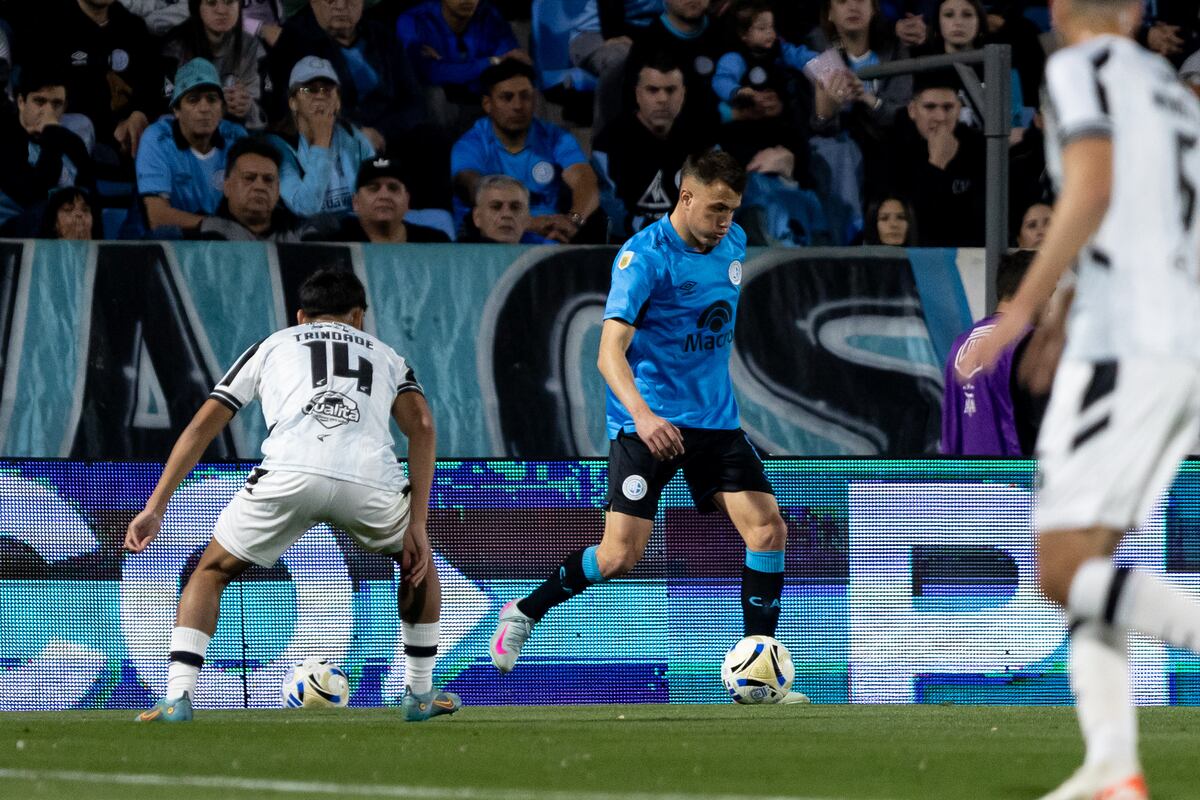 Gabriel Compagnucci, el lateral volante del Pirata (Prensa Belgrano).
