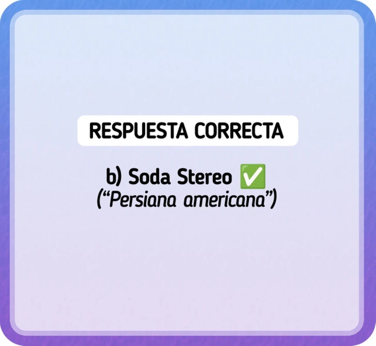 La solución del acertijo visual.