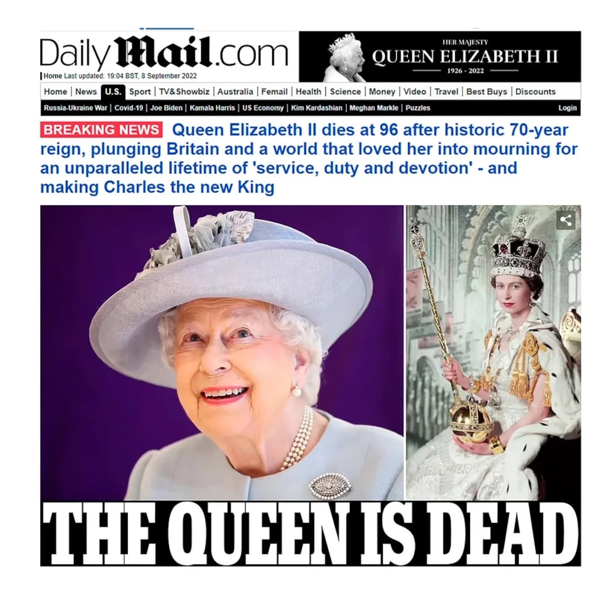 La portada de The Daily Mail