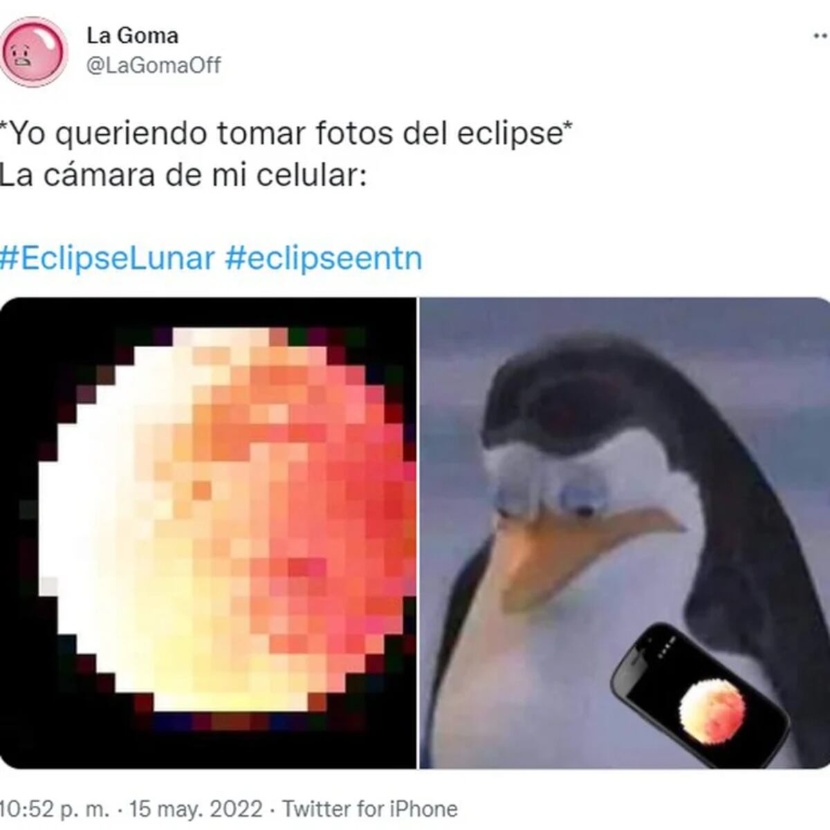Los memes más divertidos por el eclipse lunar de este domingo.